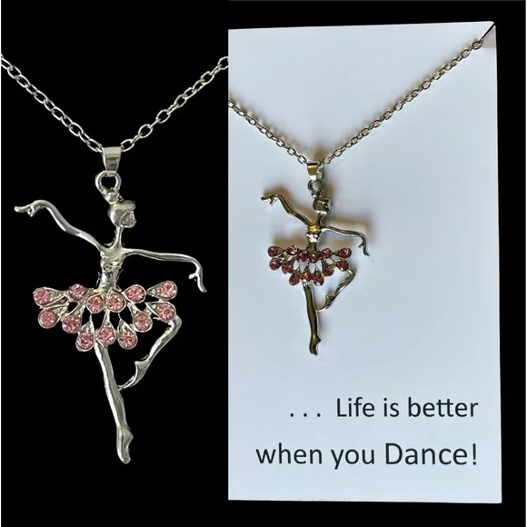 🆕 Ballerina Necklace - Pink - Picture 6 of 16